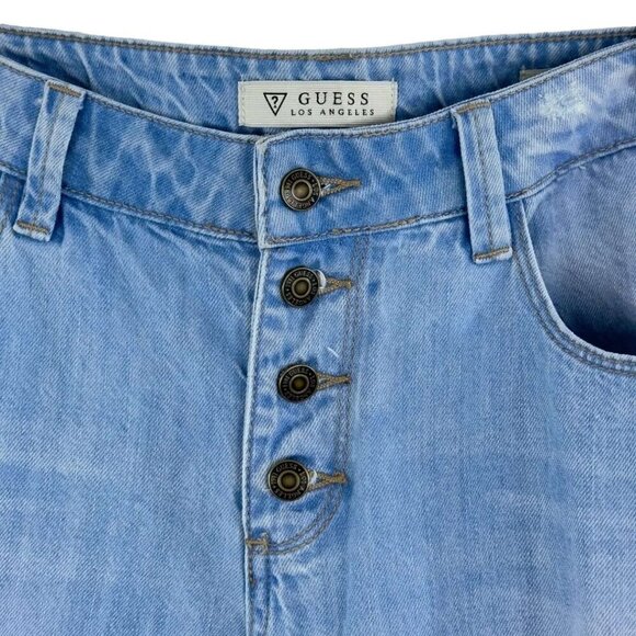Guess - Tomboy Distressed Button Fly Jeans – Size 28 - NWT - Picture 8 of 11